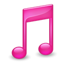 Sidebar Music Pink icon